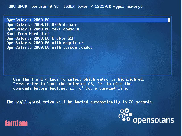 多系统安装(4、OpenSolaris)