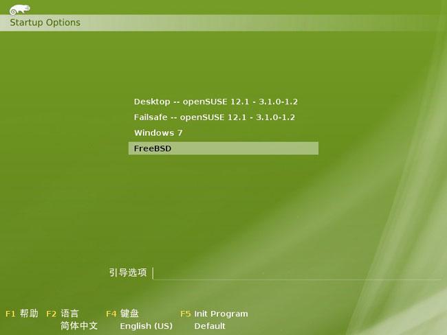 openSUSE12.1引导FreeBSD