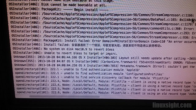 解决黑苹果OSX10.9懒人版18分钟安装失败Essentials.pkg错误